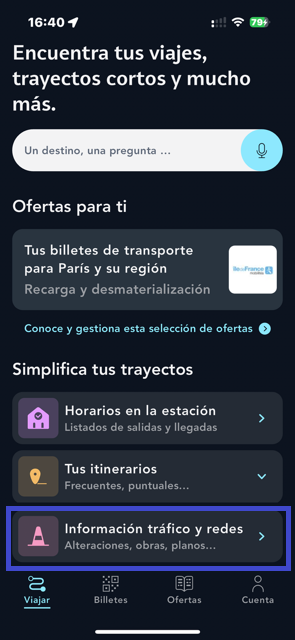 Información tráfico y redes
