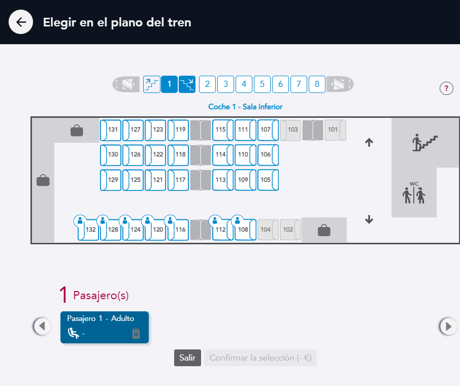 Imagen del mapa del tren